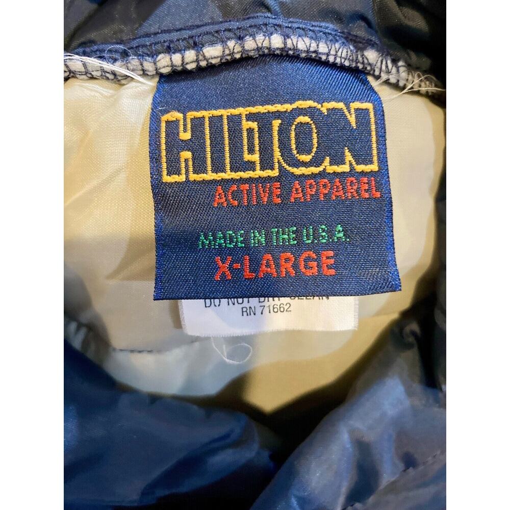 Drake’s Cakes Hilton Active Apparel Puffer Vest XL Snap Down Made In USA Vintage - Picture 5 of 6